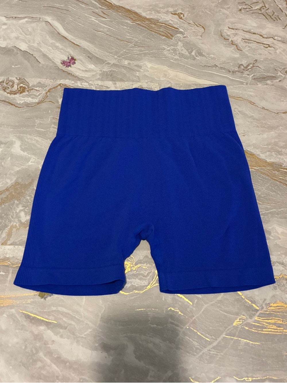 Seamless High-Waist Women’s Bike Shorts in Royal Blue